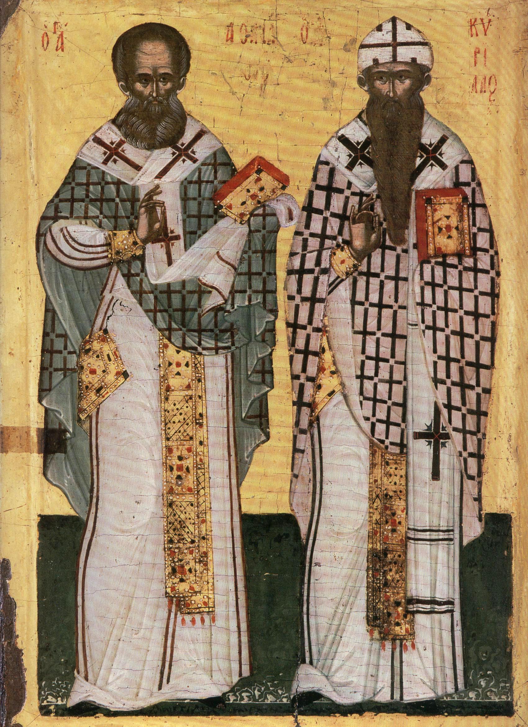 Saints Athanasios the Great and Cyril Patriarchs of Alexandria