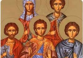 Saints Peter, Dionysius, Andrew, Paul, Christina, Heraclius, Paulinus and Benedict the Martyrs