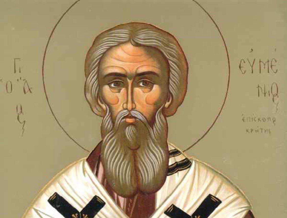 Saint Eumenios the miracle worker, bishop of Gortyn