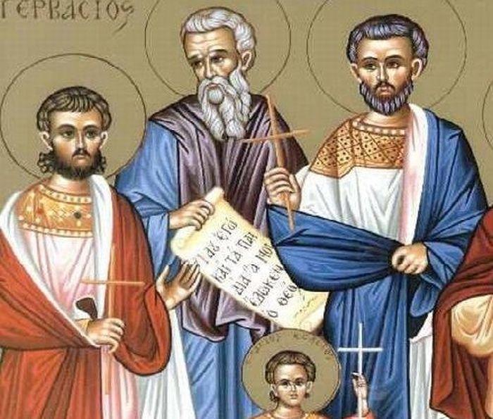 Saints Nazarios, Protasios, Gervasios and Kelsios