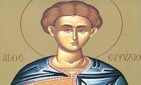 Agios Efsychios who was martyred in Caesarea